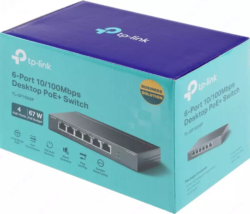 TL-SF1006P 6-Port PoE+ Desktop Switch — 3