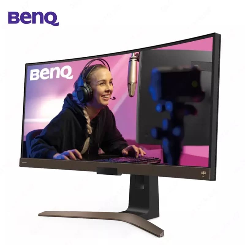 Монитор BENQ - 38” EW3880R HDR Multimedia Monitor, IPS, 5mc, 60hz, WLED (3840x1600) 4K, HDMI+DP+TypeC, audio, Brown — 2