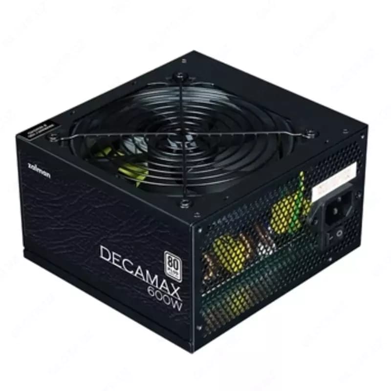 Блок питания Zalman Decamax (600W) 85%, 80 Plus, 120мм, 1xMB 24pin(20+4), 1xCPU 8pin(4+4), 3xMolex, 6xSATA, 2xPCIe 8pin(6+2),ZM600-LX3 — 2