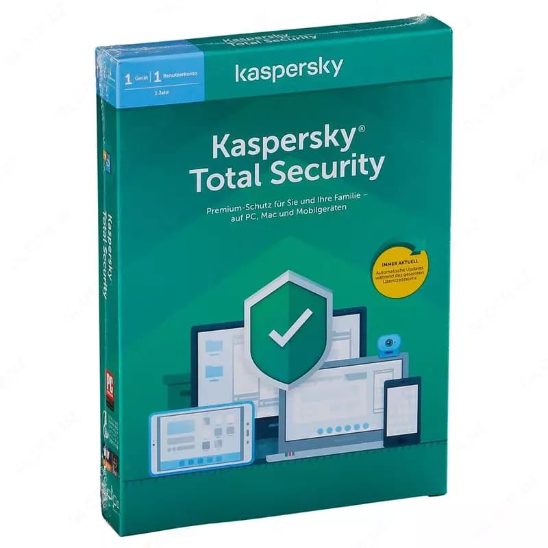 Kaspersky Total Security (лицензия на 2 устройства, аккаунты KPM, KSK на 1 год) — 2