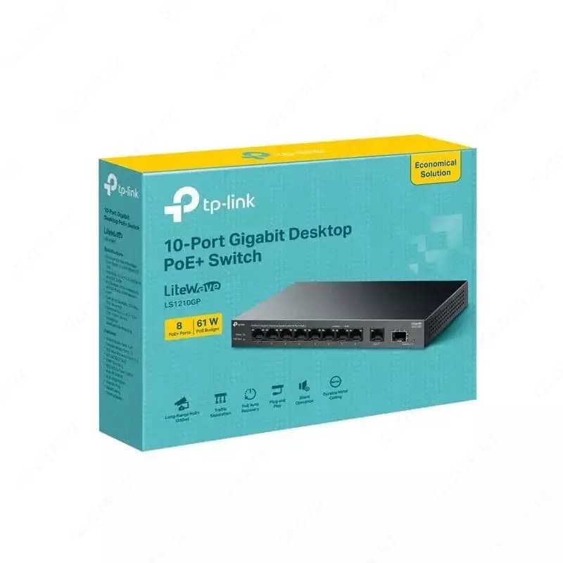 LS108GP 8-Port Gigabit PoE+ Switch — 2