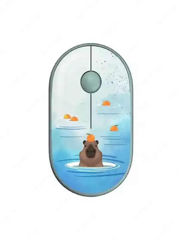 Mouse 2E MF300 Silent WL BT CAPYBARA:TANGERINE — 1