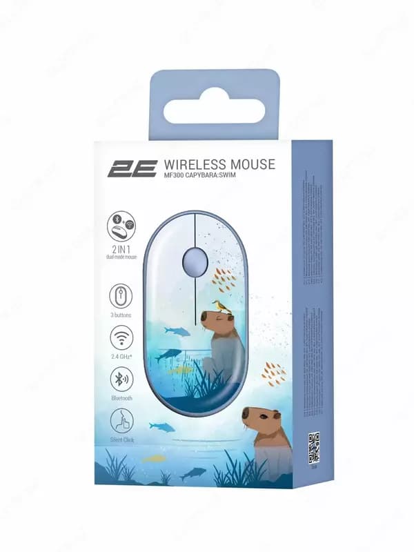 Mouse 2E MF300 Silent WL BT CAPYBARA:TANGERINE — 3