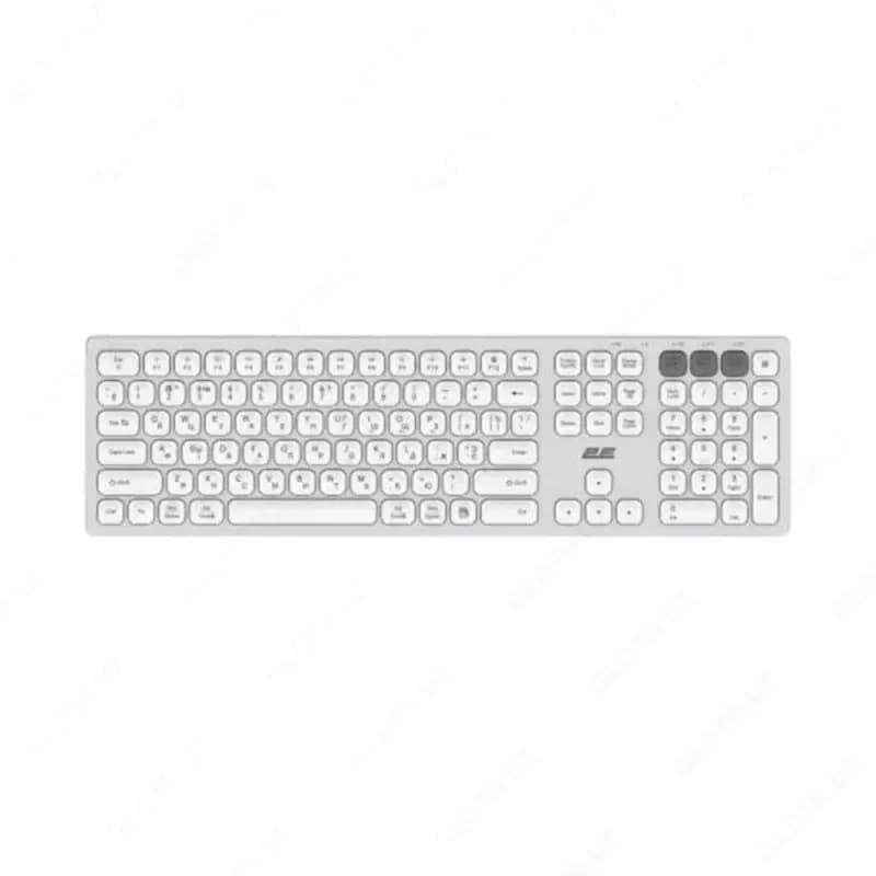 Keyboard 2E KS270 WL BT White ножничные — 1