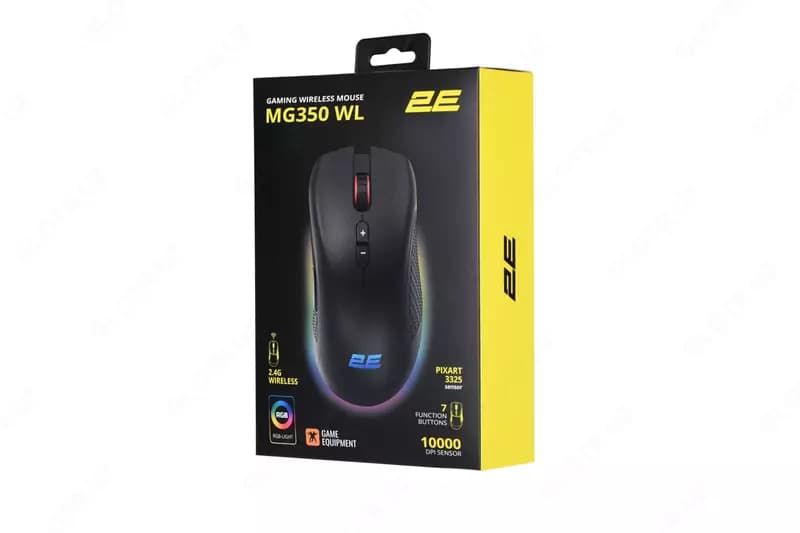 Мышь игровая 2E Gaming MG350 WL, RGB USB Black — 3