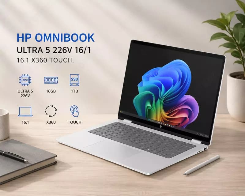 Ноутбук HP omnibook ultra 5 226v 16/1 16.1 x360 touch — 1