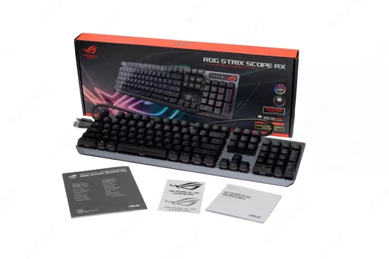 Игровая клавиатура (проводная) ”ASUS” ROG Strix Scope RX 90MP0240-BKRA00, механическая, RGB (Арт. - 0753) Black — 3