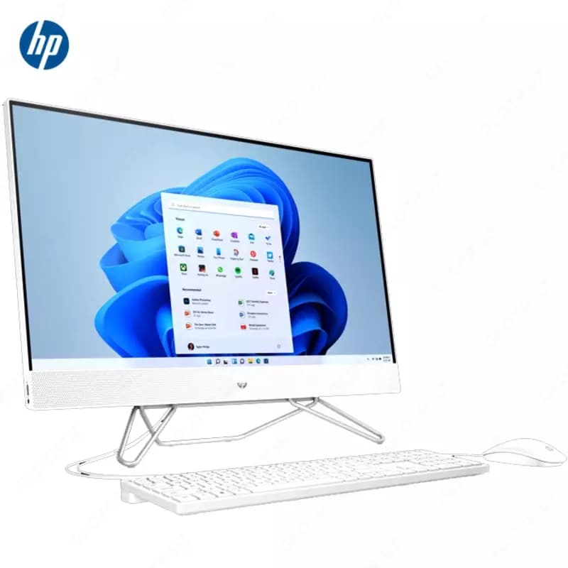 Моноблок HP 24-cb1092ci (Intel i3-1215U/ DDR4 8GB/ SSD 256GB/ 23,8 FHD IPS/ Intel Iris Xe Graphics/ No DVD/ key + mouse/ RU) White — 3