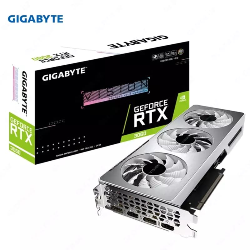 Видеокарта Gigabyte - 12GB GeForce RTX 3060 VISION OC (GV-N3060VISION OC-12GD) — 1
