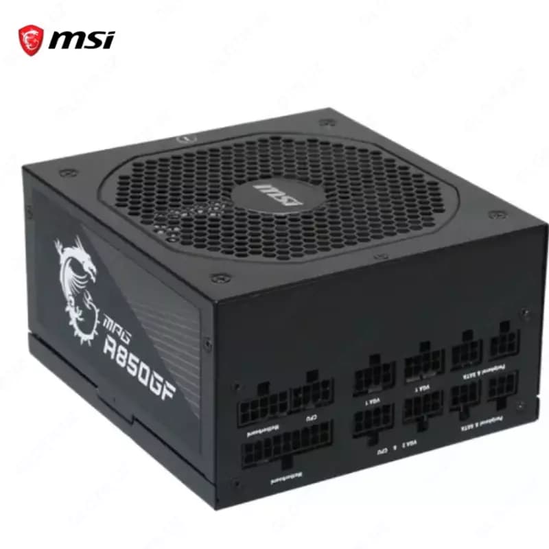 Блок питания MSI MPG A850GF, 80 Plus Gold, Modular, 850 Watt Power Supply, 100% All Japanese 105°C Capacitor — 4