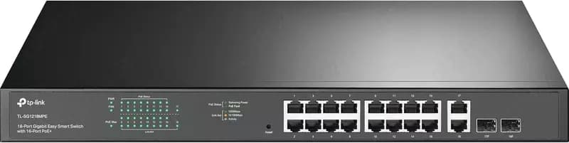 TL-SG1218MPE 18-Port Gigabit Easy Smart Switch with 16-Port PoE+ — 3