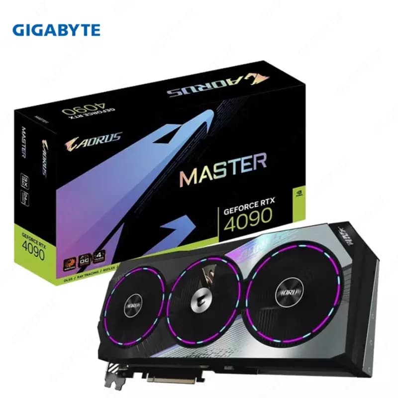 Видеокарта Gigabyte - 24GB GeForce RTX4090 AORUS MASTER GV-N4090AORUS M-24GD — 1