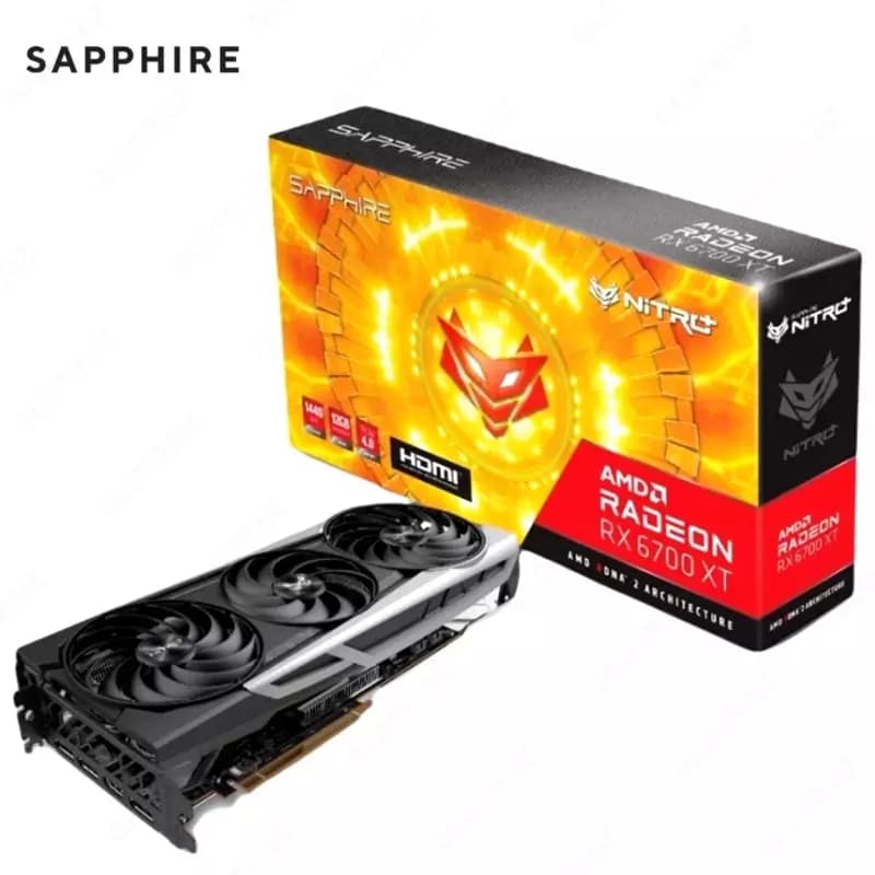 Видеокарта Sapphire - 12GB AMD Radeon RX6700XT Nitro — 1