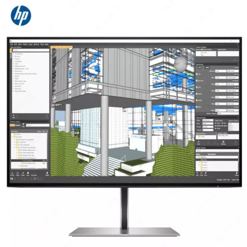 Монитор HP - 24” Z24u G3 USB-C Monitor, IPS, 4mc, 60Hz, FHD (1920x1080), HDMI, DisplayPort, TypeC, Silver — 1