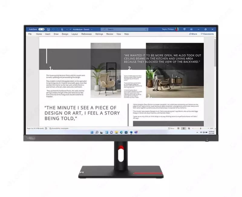 Монитор Lenovo ThinkVision S27i-30 (63DFKAT4EU) 27” — 3