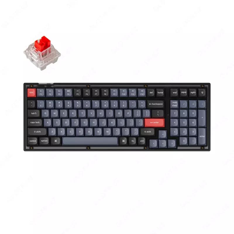Keyboard Keychron V5 100 Key QMK Keychron K PRO Red Hot-Swap RGB Frosted Black — 1