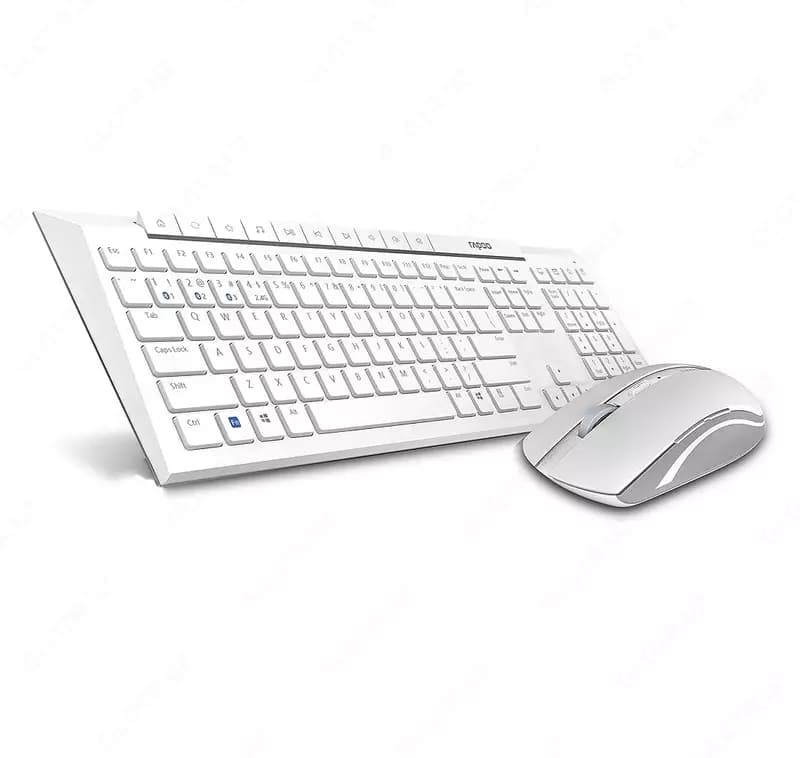 Клавиатура и мышь Rapoo 8210 M White — 1