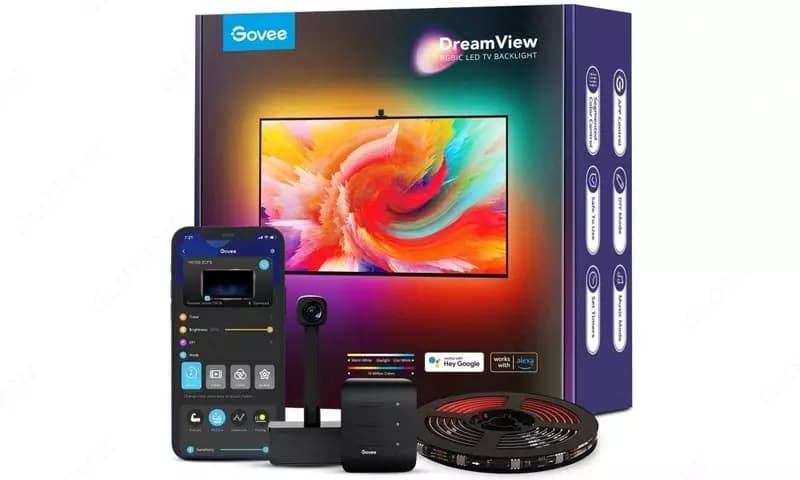 Набор адаптивной подсветки Govee H6199 DreamView T1 TV Backlight 55-65' RGB Черный — 3