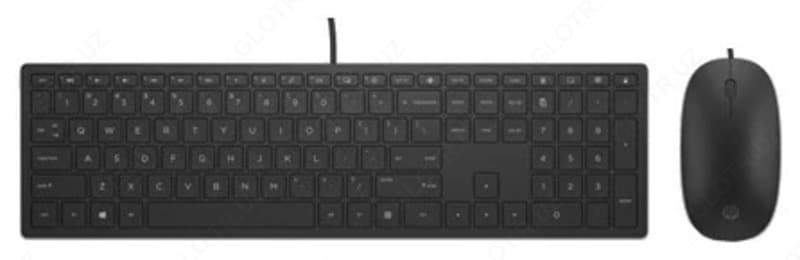 Клавиатура и мышь HP 4CE97AA Wired Keyboard and Mouse 400 Black USB — 1