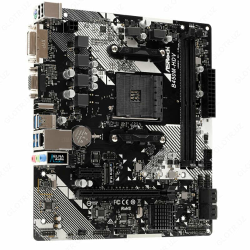Материнская плата Asrock AMD B450M-HDV DDR4 — 3