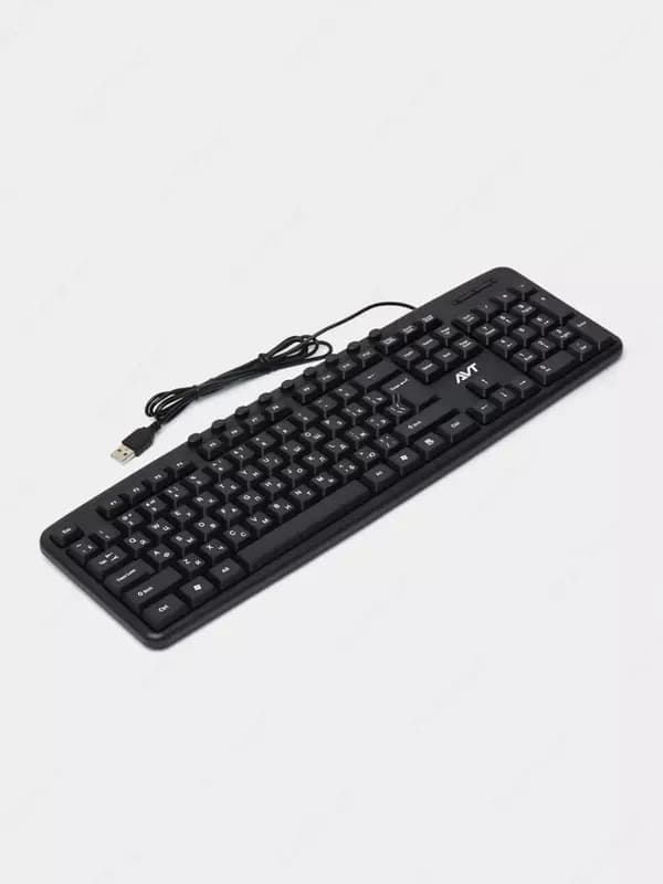 Компьютерная клавиатура (проводная) ”Avtech” KBM-301, USB (Арт. - 0717) Black — 2