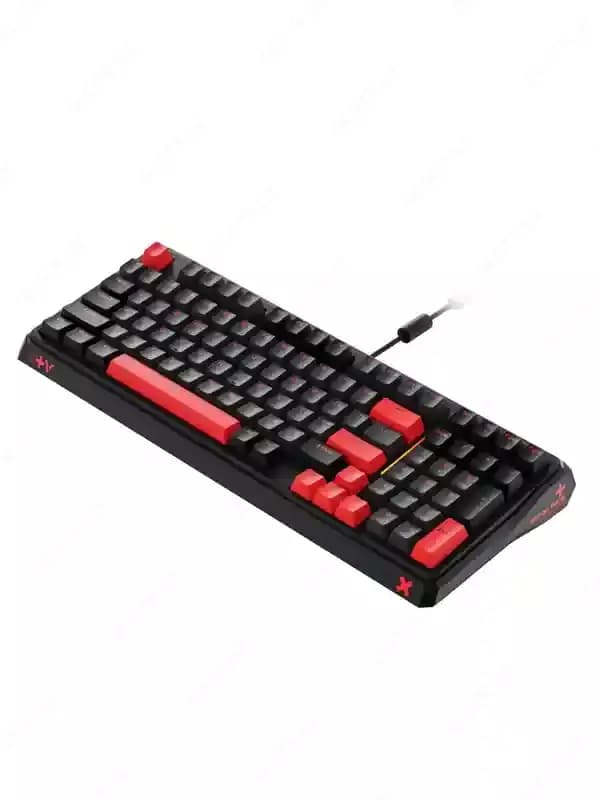Клавиатура механическая Lemokey X1 87Key, Keychron Red, USB-A, QMK/VIA, EN/UZ/RU, Red led, черный X1-A1-UZ — 2