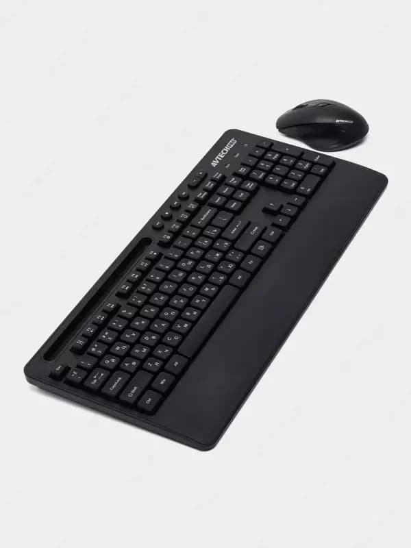 Компьютерная клавиатура и мышь (беспроводная) ”Avtech” AVT CW603, USB (Арт. - 22005) Black — 2