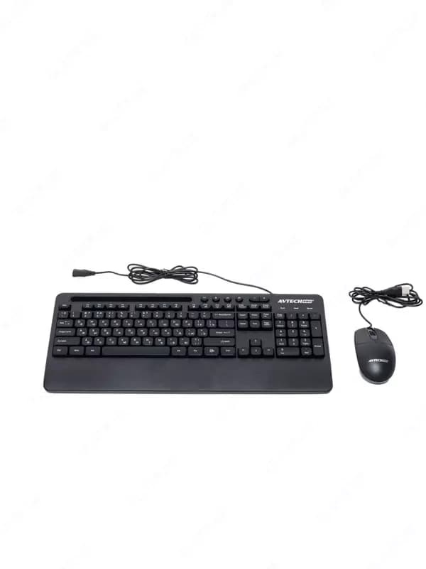 Компьютерная клавиатура и мышь (проводная) ”Avtech” AVT PRO C303, USB (Арт. - 22061) Black — 1