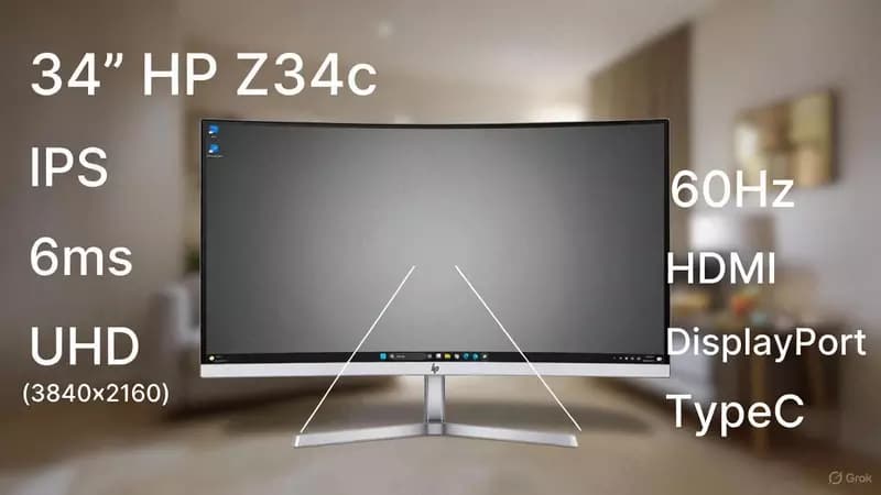 Монитор HP Z34c 34” Curved Monitor — 1