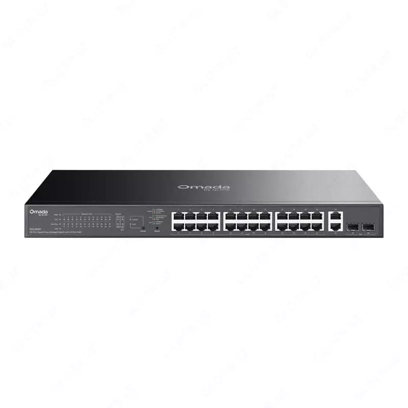Коммутатор ES228GMP Omada 28-Port Gigabit Easy Managed Switch with 24-Port PoE+ — 1
