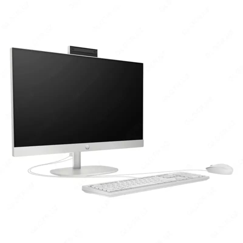 Моноблок HP 27-cr1058ci (768) (Intel Core Ultra 7-155U/ DDR5 8GB/ SSD 512GB/ 27 FHD IPS/Intel Iris Xe Graphics/ key + mouse/ NoOS/ RU) White... — 4