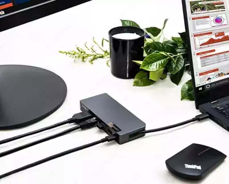 Док-станция Lenovo Powered USB-C Travel Hub — 6