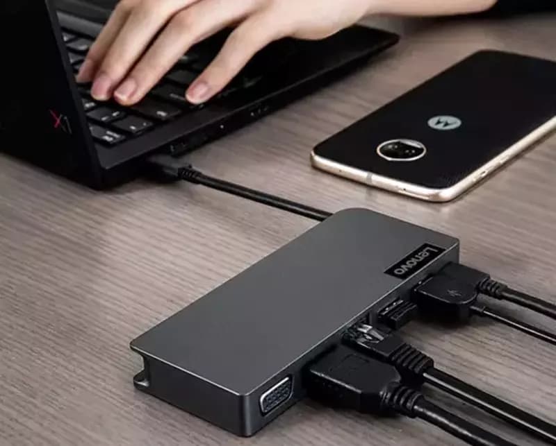 Док-станция Lenovo Powered USB-C Travel Hub — 8