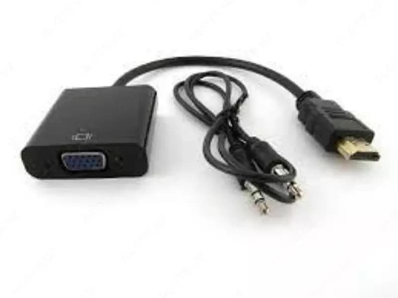 КОНВЕРТЕР ПЕРЕХОДНИК HDMI НА VGA + AUDIO — 1