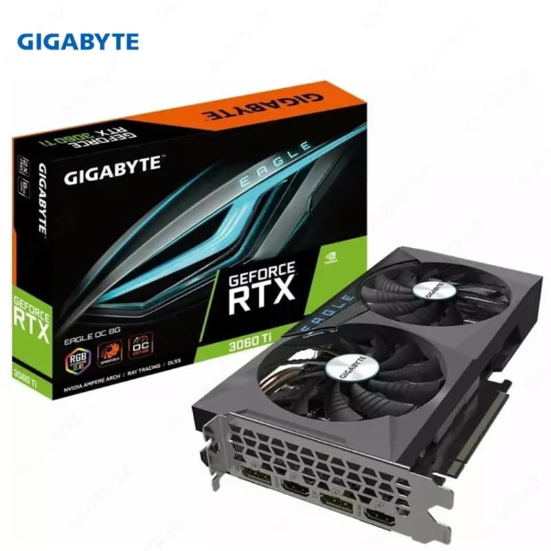 Видеокарта Gigabyte - 8GB GeForce RTX 3060Ti EAGLE OC GV-N306TEAGLE OC-8GD — 1