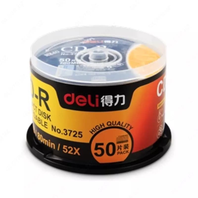 Диск CD-R 700MB/52х Deli — 2
