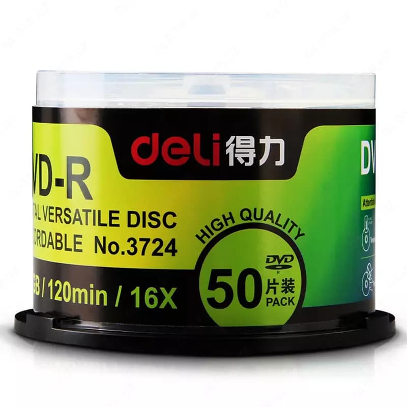 Диск DVD-R 4,7GB/16x Deli — 2