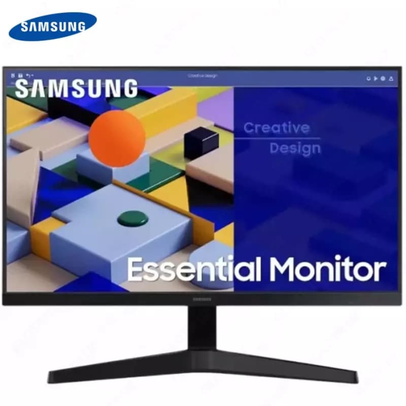 Монитор Samsung - 24” LS24C310EAMXZN LED Monitor, IPS, 75Hz, 5mc, FHD (1920x1080), HDMI, DVI, Black — 1