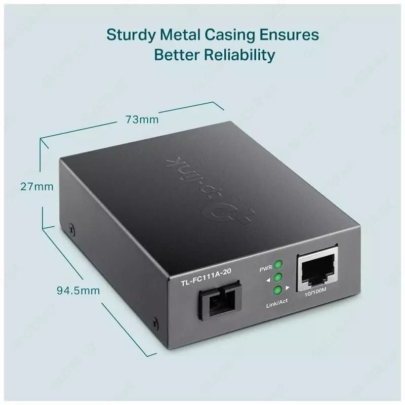 FC111A-20 Omada Fast Ethernet WDM Fiber Media Converter — 3