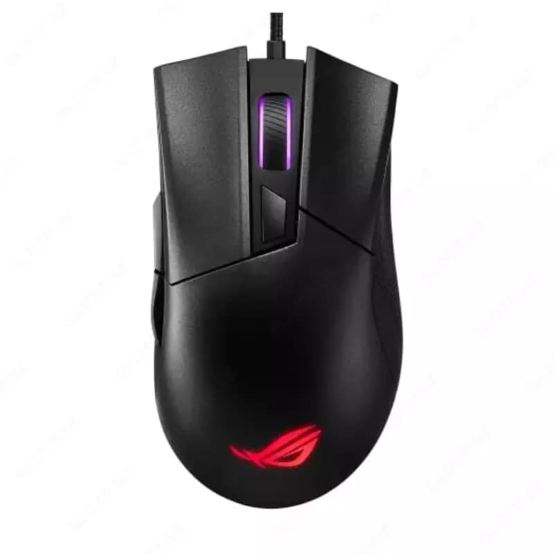 Игровая мышь (проводная) ”ASUS” ROG STRIX Gladius II Core 90MP01D0-B0UA00, USB, 6200dpi, RGB (Арт. - 080182) Black — 1