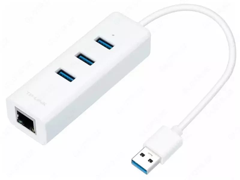 Сетевой адаптер TP-Link UE330 + USB3.0 HUB 3-port — 1