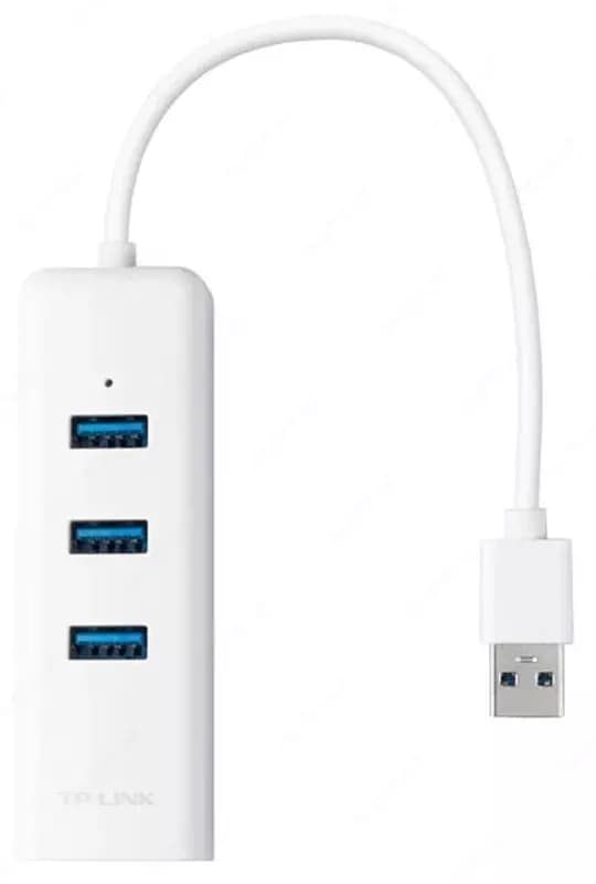 Сетевой адаптер TP-Link UE330 + USB3.0 HUB 3-port — 2