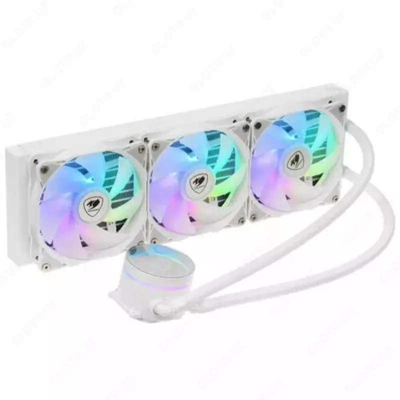 Система жидкостного охлаждения процессора ”Cougar” Poseidon Elite, ARGB 360, White, HD LCD (Арт. - 09359) — 1