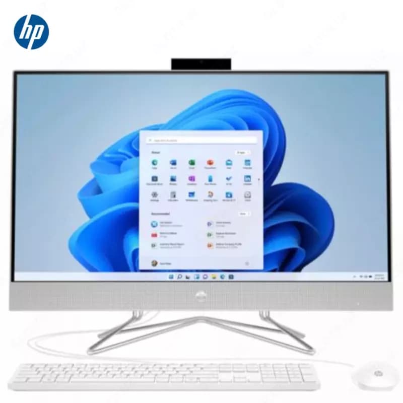 Моноблок HP 27-dp1048ur (Intel i5-1135G7/ DDR4 8GB/ SSD 256GB/ 27 FHD IPS/ Intel Iris Xe Graphics/ No DVD/ key + mouse/ DOS/ RU) Silver — 1