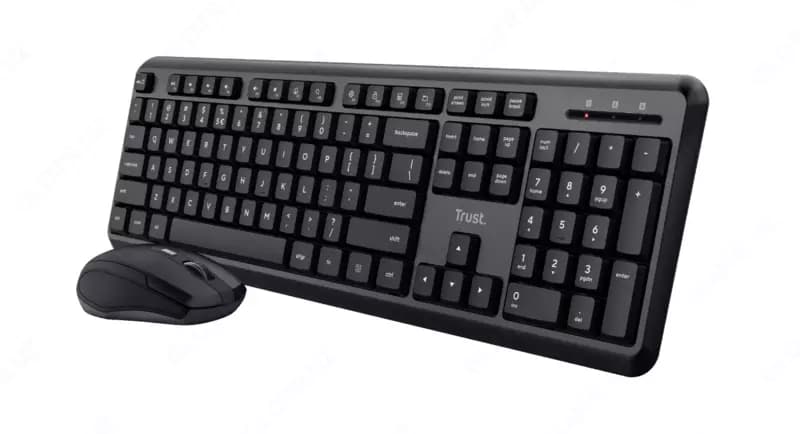 Клавиатура TRUST COMBO ODY WL RU BLACK — 2