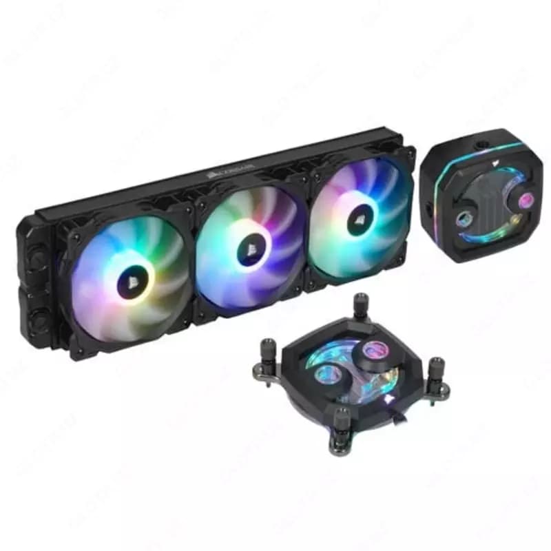 Система жидкостного охлаждения процессора (Custom Cooling) ”Corsair” Hydro X Series XH303i, RGB PRO, Black (Арт. - 09175) — 1