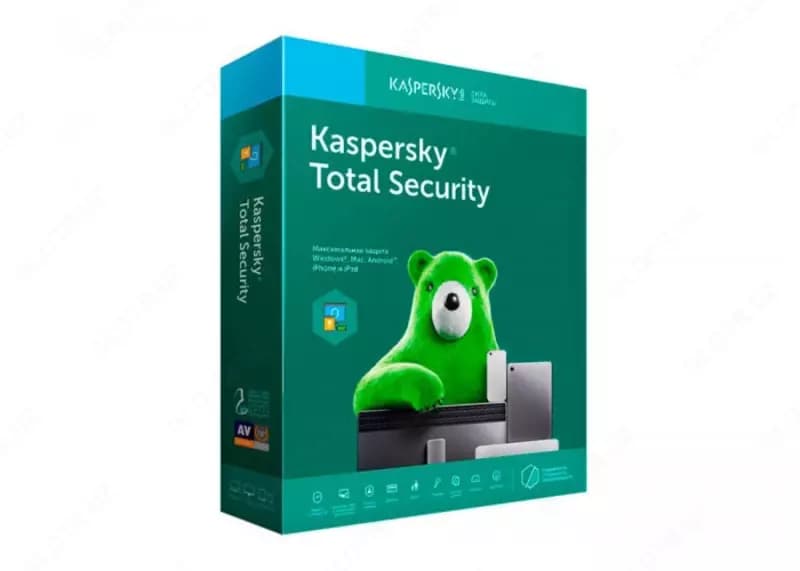 Kaspersky Total Security (Продление лицензии на 2 устройства, аккаунты KPM, KSK на 1 год) — 2