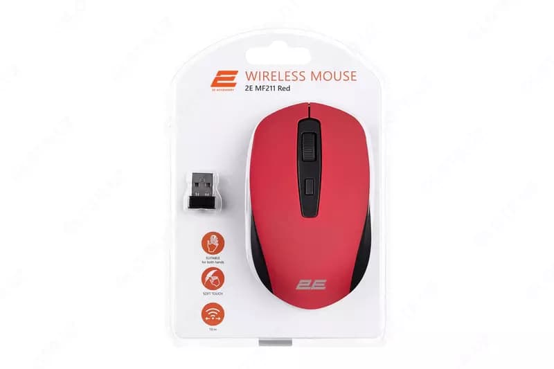 Беспроводная мышь ”2Е” MF211 WL USB Красная — 5