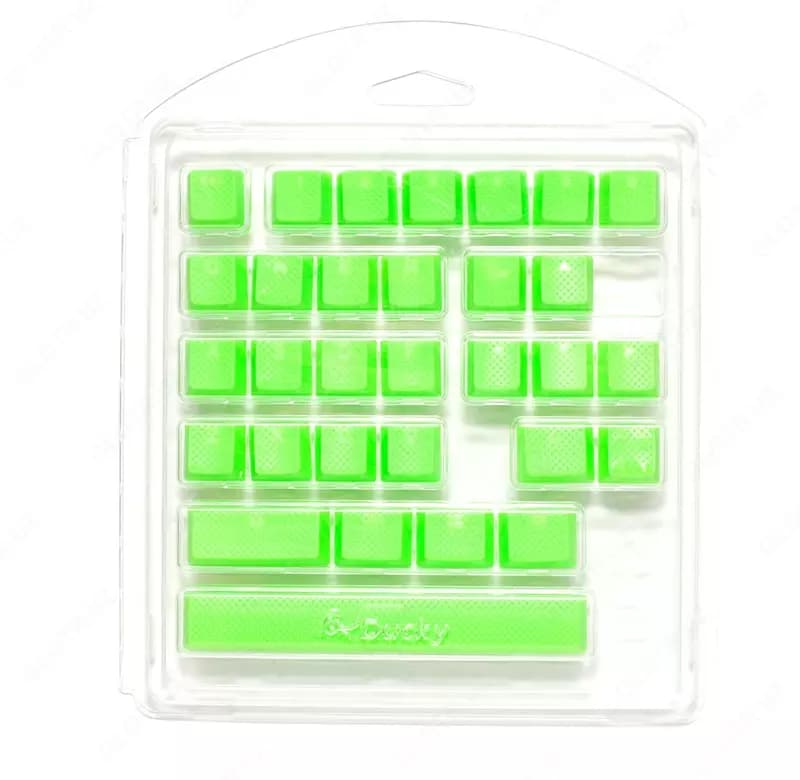 Кейкапы для клавиатуры Ducky Rubber keycap DKSA31-USRDGNNO1 Green color 31 keys — 1