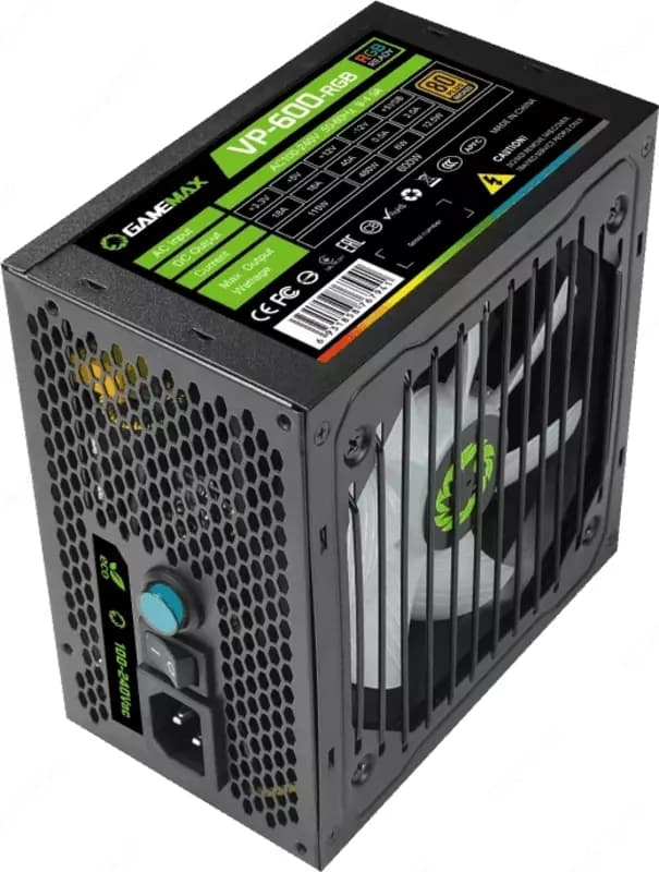 Блок питания GameMax VP-600-RGB 600W 80 PLUS Bronze — 3